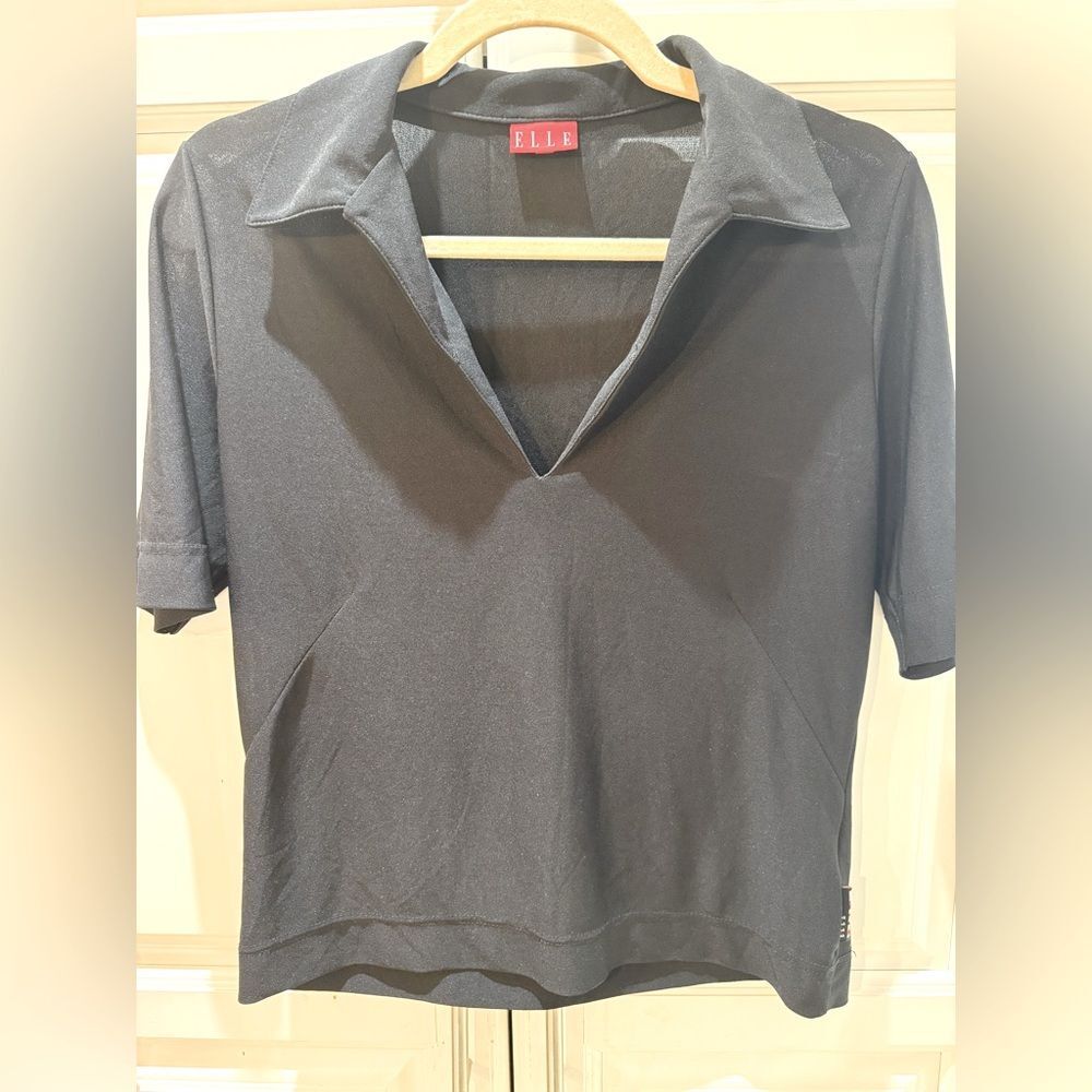 Elle Black Women's Short Sleeve Top 4